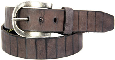 75% OFF on Buckle Up Men Casual Black Genuine Leather Belt Black