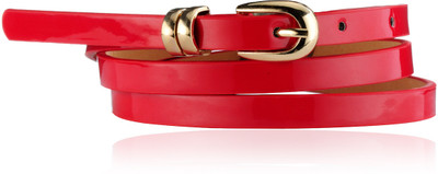 62% OFF on Calvino Girls Casual, Evening/Party Red Artificial Leather Belt Red
