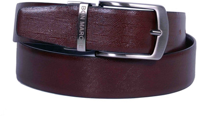 39% OFF on Bon Marche Men Formal Black, Brown Genuine Leather Reversible Belt Black, Brown