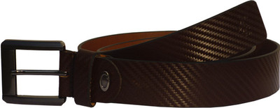 57% OFF on Sondagar Arts Men Formal Brown Genuine Leather Belt Brown