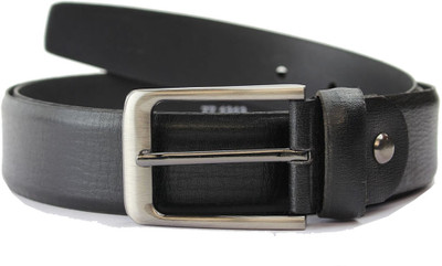 Doc & Mark Men Formal Black Genuine Leather Belt Black