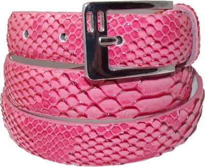 Honeybadger Women Casual Pink Genuine Leather Belt PINK-05 Honeybadger Women Casual Pink Genuine Leather Belt PINK-05