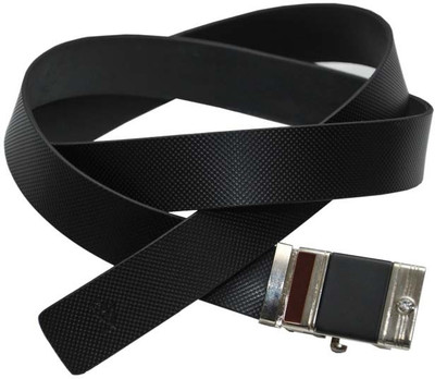 69% OFF on Sondagar Arts Men Formal Black Genuine Leather Belt Black