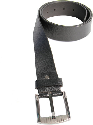 SKSS Club Men Casual Black Genuine Leather Belt Black