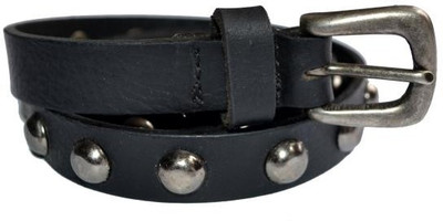 46% OFF on Cuero Women Casual, Formal Black Genuine Leather Belt Black