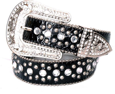 58% OFF on Saiva Women Casual, Evening/Party, Semi-formal Black Artificial Leather Belt Black