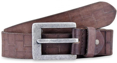 75% OFF on Buckle Up Men Casual Brown Genuine Leather Belt Brown