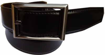 84% OFF on MMS Men Formal Black Canvas Reversible Belt Black