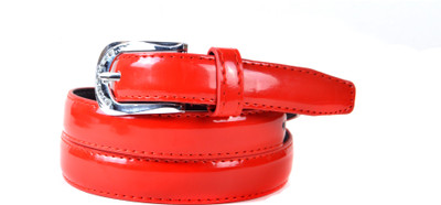 55% OFF on Vivaa Women Casual, Formal Red Genuine Leather Belt Red