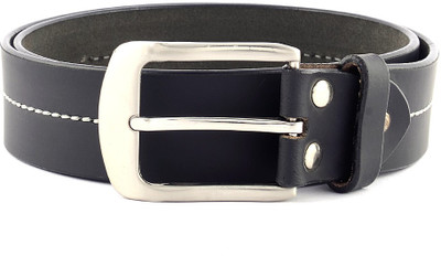 75% OFF on Buckleup Men Casual Black Genuine Leather Belt Black