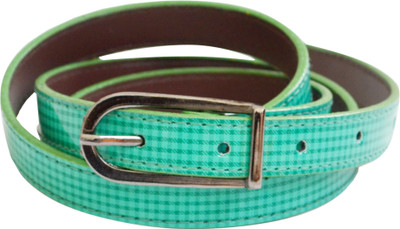 54% OFF on Bizarre Girls Casual Green Artificial Leather Belt Chk-G