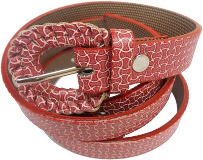 75% OFF on D&D Girls Casual Brown Artificial Leather Belt Marron-03