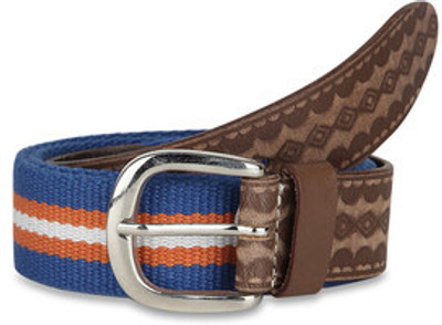 39% OFF on Paradigm Design Lab Men Casual Blue Genuine Leather Belt Blue