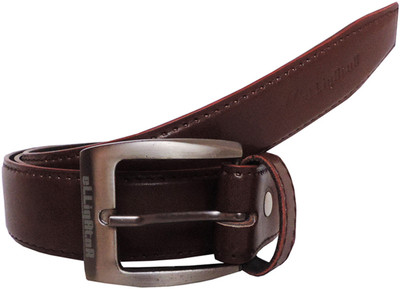60% OFF on Elligator Men Formal Brown Genuine Leather Belt Brown-01