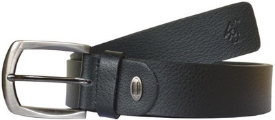 62% OFF on Sondagar Arts Men Formal Black Genuine Leather Belt Black