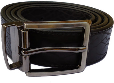 89% OFF on MMS Men Semi-formal Black Synthetic Belt Black