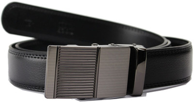 22% OFF on Doc & Mark Men Formal Black Genuine Leather Belt Black