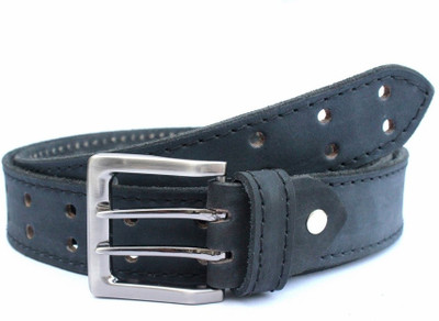58% OFF on Tops Men, Women Casual Black Genuine Leather Belt Black
