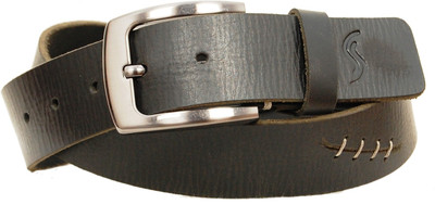 40% OFF on Sizzlers Men Casual Black Genuine Leather Belt Black
