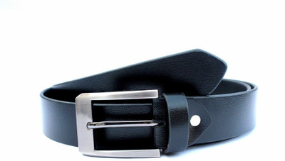 52% OFF on Tops Men, Women Formal Black Genuine Leather Belt Black