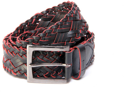 55% OFF on Ligans NY Men, Women Casual, Evening, Party Black Genuine Leather Belt Black