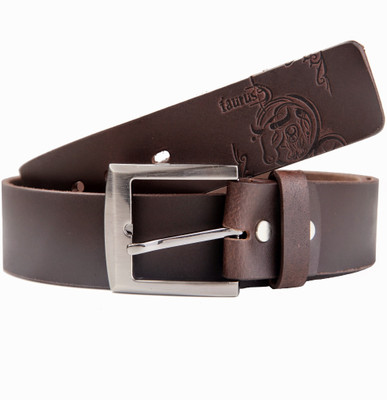 54% OFF on 99cells Men Casual Brown Genuine Leather Belt Brown