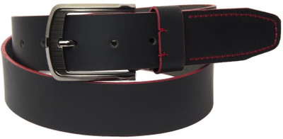 75% OFF on Buckle Up Men Casual Black Genuine Leather Belt Black