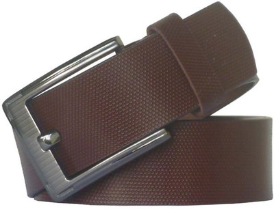 57% OFF on Sondagar Arts Men Casual Brown Genuine Leather Belt Brown