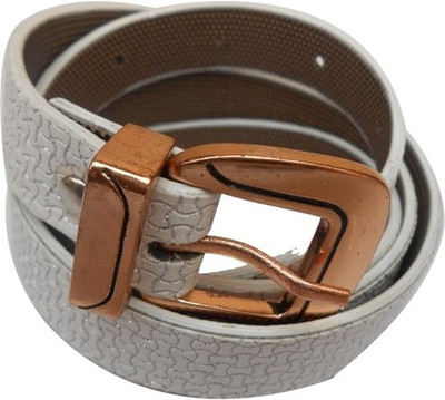 75% OFF on D&D Girls Casual White Artificial Leather Belt White-06 75% OFF on D&D Girls Casual White Artificial Leather Belt White-06