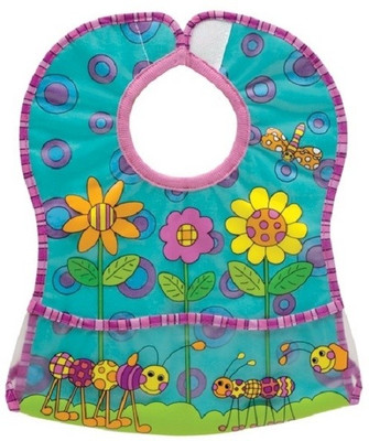 Sassy Ez Clean Pocket Feeding Bib- Flower Sassy Ez Clean Pocket Feeding Bib- Flower