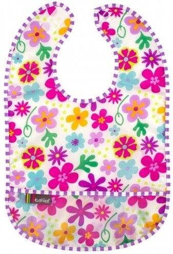 5% OFF on Kushies Taffeta Waterproof Bib , Flowers White 5% OFF on Kushies Taffeta Waterproof Bib , Flowers White