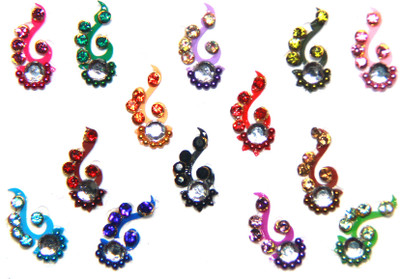 16% OFF on Fusionjewels Multi Colour Zircon Bindi Forehead Multicolor Bindis 16% OFF on Fusionjewels Multi Colour Zircon Bindi Forehead Multicolor Bindis