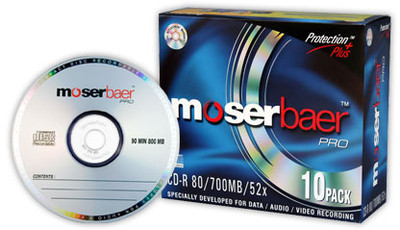 Moser Baer Pro CD-R 10 Pack Slim Jewel Case: Blank Media Buy Moser Baer Pro CD-R 10 Pack Slim Jewel Case: Blank Media