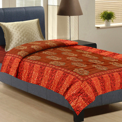 54% OFF on Aapno Rajasthan Floral Double Blanket