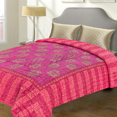 50% OFF on Aapno Rajasthan Floral Double Blanket