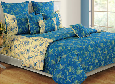 15% OFF on Swayam Cotton Printed Double Bedsheet