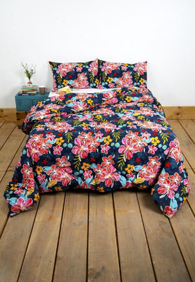 56% OFF on Ocean Collection Floral Double Quilt & Comforter