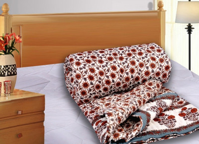43% OFF on Salona Bichona Floral Double Quilt & Comforter