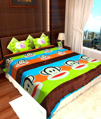 64% OFF on Homefab India Floral Double Top Sheet