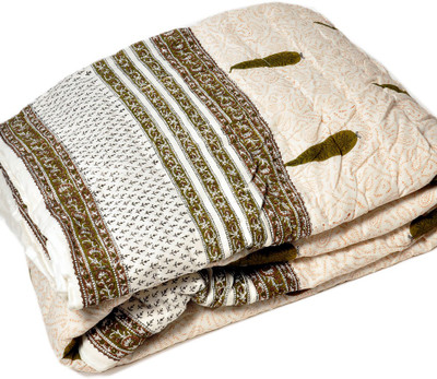 55% OFF on Little India Floral Single Quilt & Comforter White 55% OFF on Little India Floral Single Quilt & Comforter White