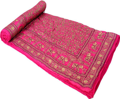 6% OFF on Shop Avenue Printed Single Comforter Pink 6% OFF on Shop Avenue Printed Single Comforter Pink