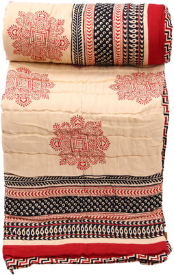 55% OFF on Chhipa Prints Abstract Single Quilt