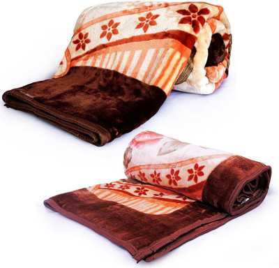 37% OFF on Sunshine Rajasthan Floral Double Top Sheet