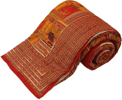 51% OFF on UFC Mart Self Design Double Blanket