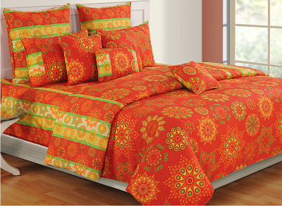 5% OFF on Swayam Cotton Printed Double Bedsheet