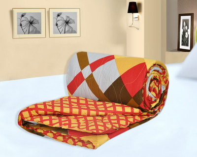 25% OFF on Salona Bichona Checkered Single Quilt & Comforter