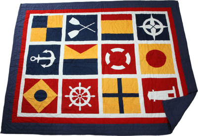 47% OFF on Pink Guppy Geometric Twin Quilt