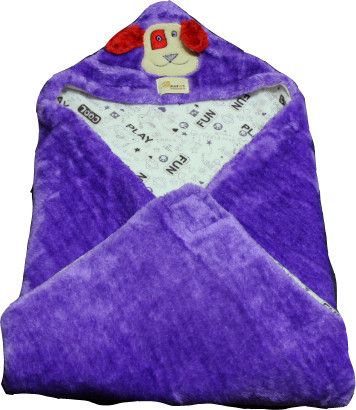 Just Pinto's Self Design Single Blanket Purple Just Pinto's Self Design Single Blanket Purple