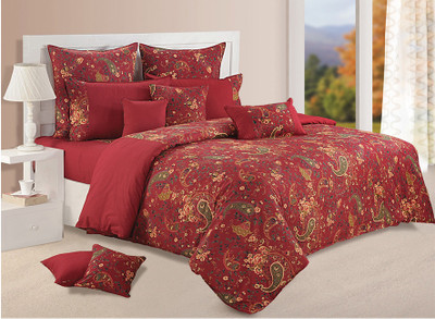 25% OFF on Swayam Cotton Printed Double Fitted Bedsheet