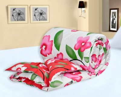 29% OFF on Salona Bichona Floral Double Quilt & Comforter